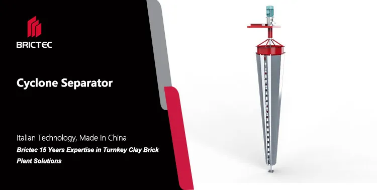 Μηχανή ξήρανσης του διαχωριστή κυκλώνα για την ξήρανση τούβλων από πηλό κατά την επεξεργασία 0