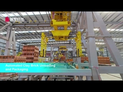 Σύστημα εκφόρτωσης και συσκευασίας τούβλων από πηλό