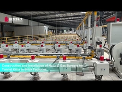 Καυστήρες φυσικού αερίου για φούρνους σήραγγας σε εργοστάσια τούβλων